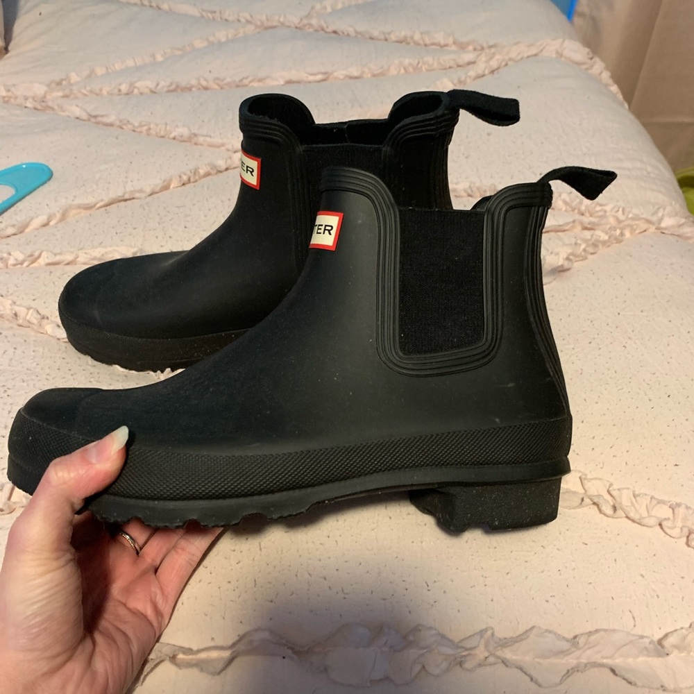 Hunter Chelsea Rain Boots- Size 8